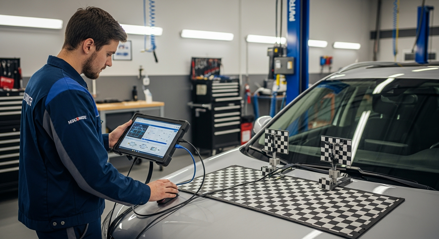 ADAS calibration equipment for windshield replacement